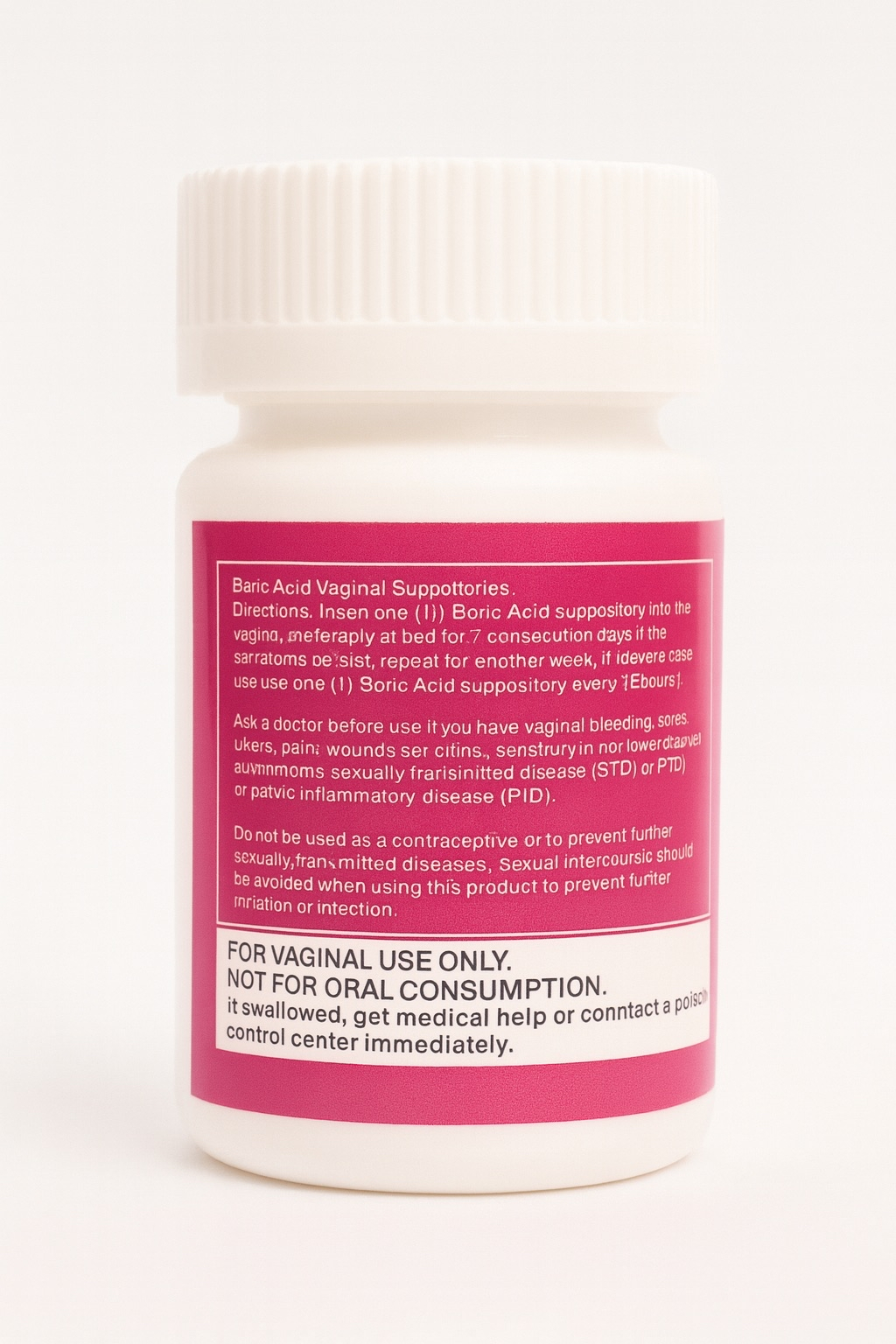 Mona’s Boric Acid Vaginal Suppositories – pH Balance + Aloe (30 Count)